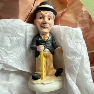 Vintage Charlie Chaplin Porcelain Figurine Royal Crown Hand-Painted Collectible
